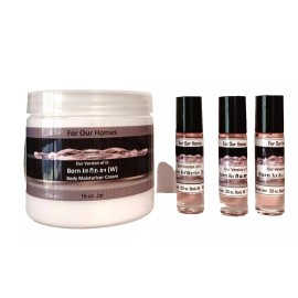 For Our Homes Inspired by Borrn in Romma - Lotion Cream & 3 Pcs. Women's Perfume Body Oil Set