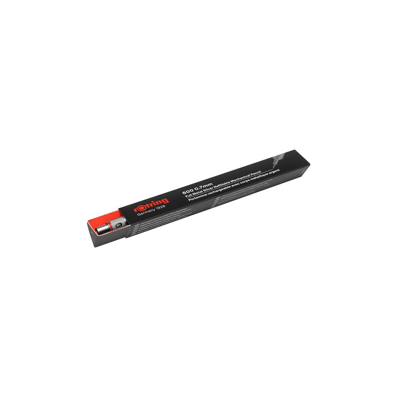 rOtring 600 Premium Mechanical Pencil | 0.7mm | Silver Metal
