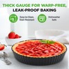 NutriChef 2 Round Tart Pans | 9 Inch Carbon Steel