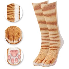 JMGDJMG Funny Christmas Gifts Novelty 3D Animal Paw Socks Crew Stocking Stuffers for Adult Teens girls Gag White Elephant Gifts