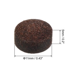 PATIKIL 11mm Pool Cue Tips, 20 Pack Pool Billiard Cue Tips Pool Stick Replacement Tip Snooker Cue Tips for Pool Cue, Brown