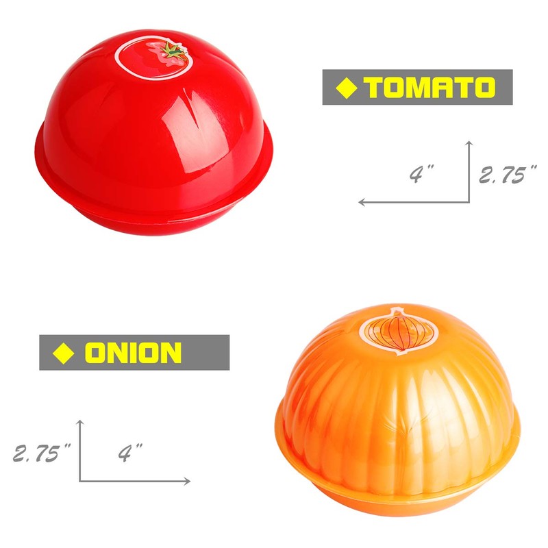 ZTFORUS Onion Keeper Set Fridge Food Saver to Contain Tomato
