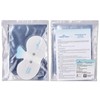 EASY@HOME Adhesive Electrode Pads: 4-Pack, 6.5" x 3", Reusable -