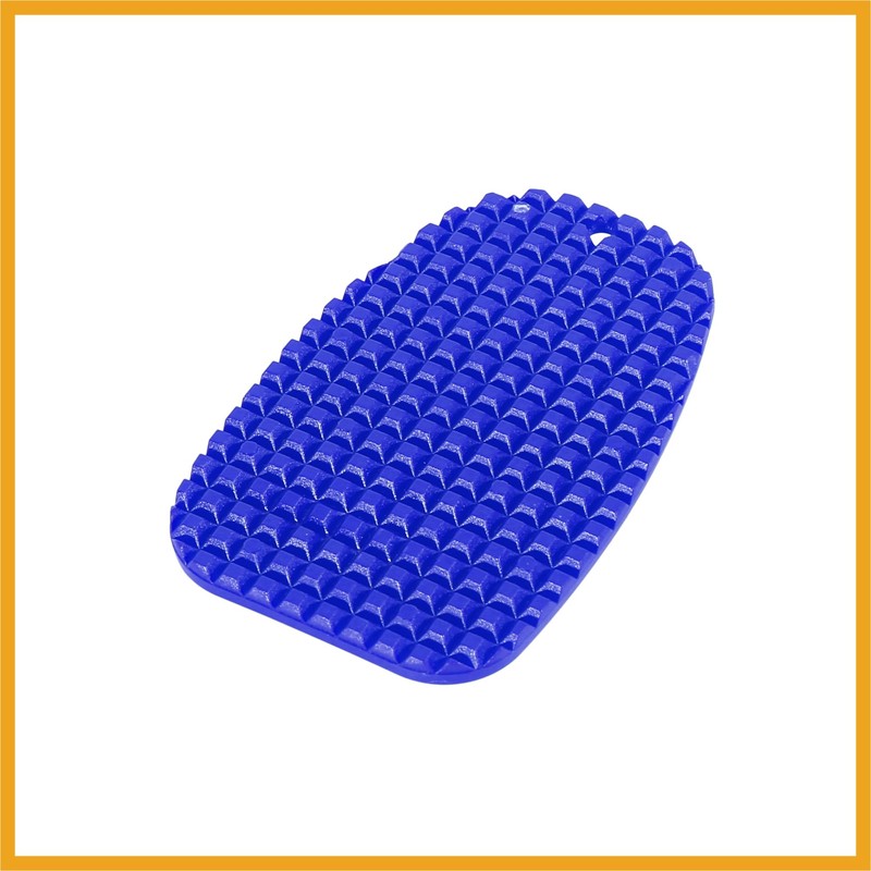 Partuto Motorcycle Kickstand Support Pad Side Stand Extension Pad Blue