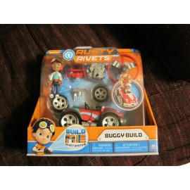 Spin Master RUSTY RIVETS BUGGY BUILD VEHICLE AND FIGURE SET--NEW--FACT