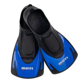 Mares Hermes Short Blade Swim Fins Blue EU40/41 UK6.5/7.5 with FREE draw string bag