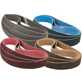 40 x 760 mm Nylon Sanding Belt 12 Pcs 3 of Each Grit Non-Woven Abrasive Belt Surface Conditioning Belt Polishing Sanding Granding for Pipe, Curved Surfaces and Handrails (Assorted Grit150-240-400-600)