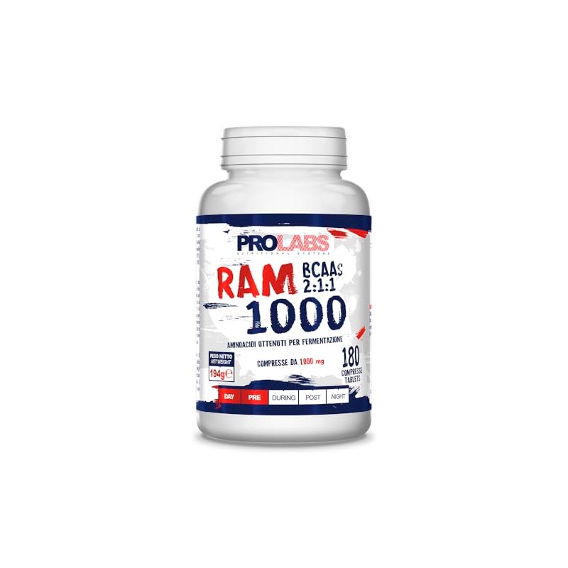 PROLABS RAM 1000 – BCAA 2:1:1 1000 mg per Compressa