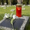 Gravidus Grave Candles Ambrosius, Stylish Grave Light in Red, Weatherproof,