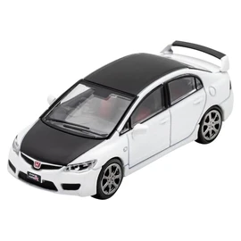 DIECASTTEAM 1/64 Honda Civic Type-R FD2 White/Black Hood & Roof Finished Product