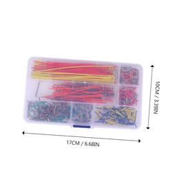 OATIPHO Breadboard Jumper Wire Kit 560pcs 14 Different Lengths Pre-Cut Solderless Easy to Use for Prototyping and Circuits Random Color