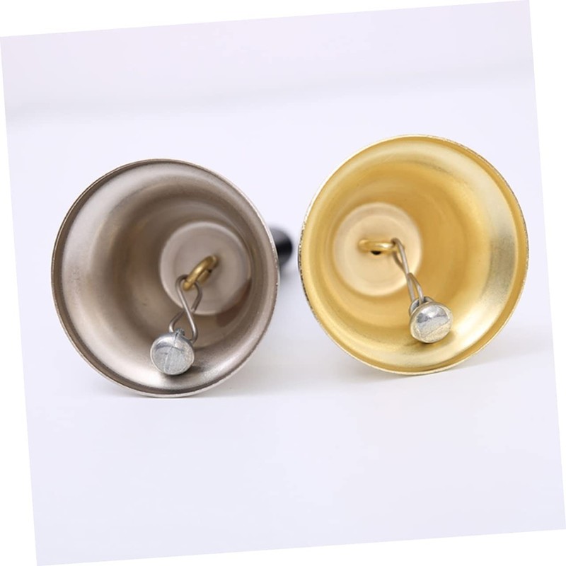 DOITOOL Metal Hand Bell with Handle Sound Musical Percussion Bell