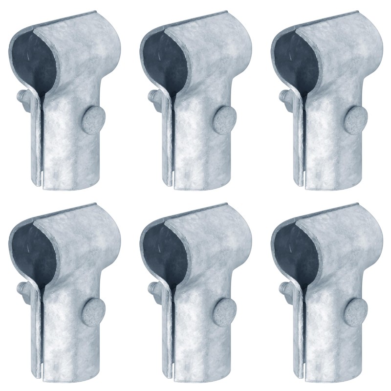 OTTFF 6 Pack 1-5/8" OD End Rail Pipe Clamp, 3
