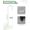 OXDFK 4 PCS Over The Door Mirror Hanger, Adjustable Door
