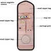 Polyester cotton Travel Jewelry Organizer Case, Foldable Small Jewelry Roll