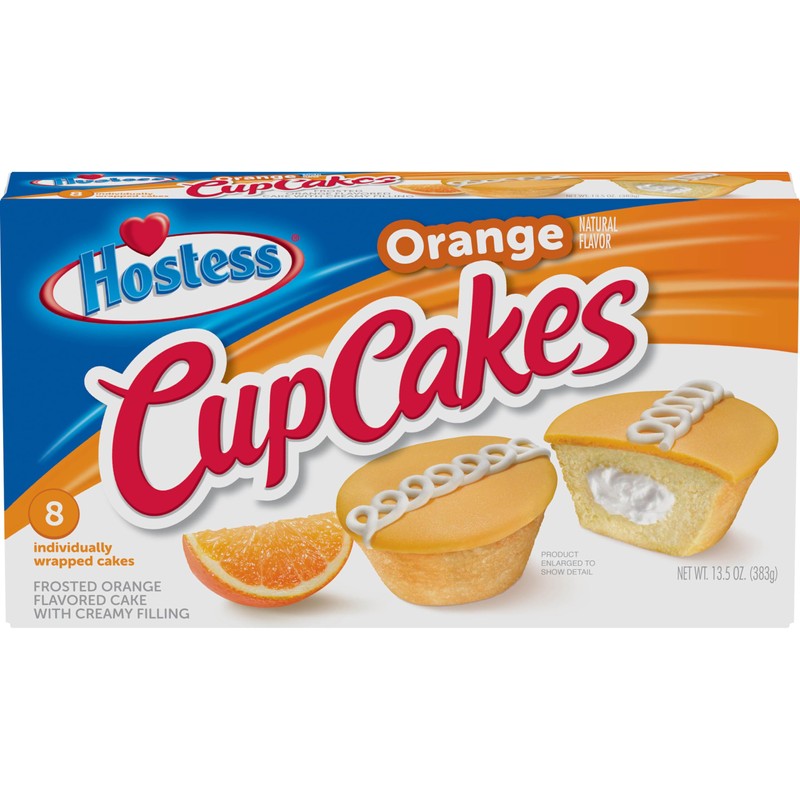 Hostess Orange Flavored Cupcakes (Pack of 48)