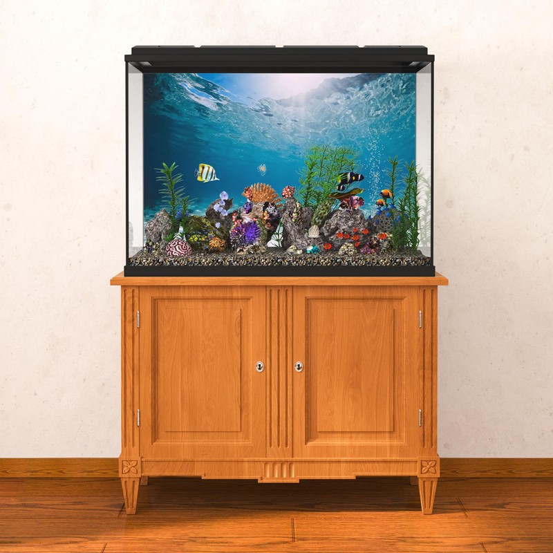 MIRRORANG 76 x 46 cm Durable Vinyl Underwater Ocean Floor