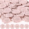 72 Pcs Wax Seal Stickers Flower Rose Envelope Stickers, Light