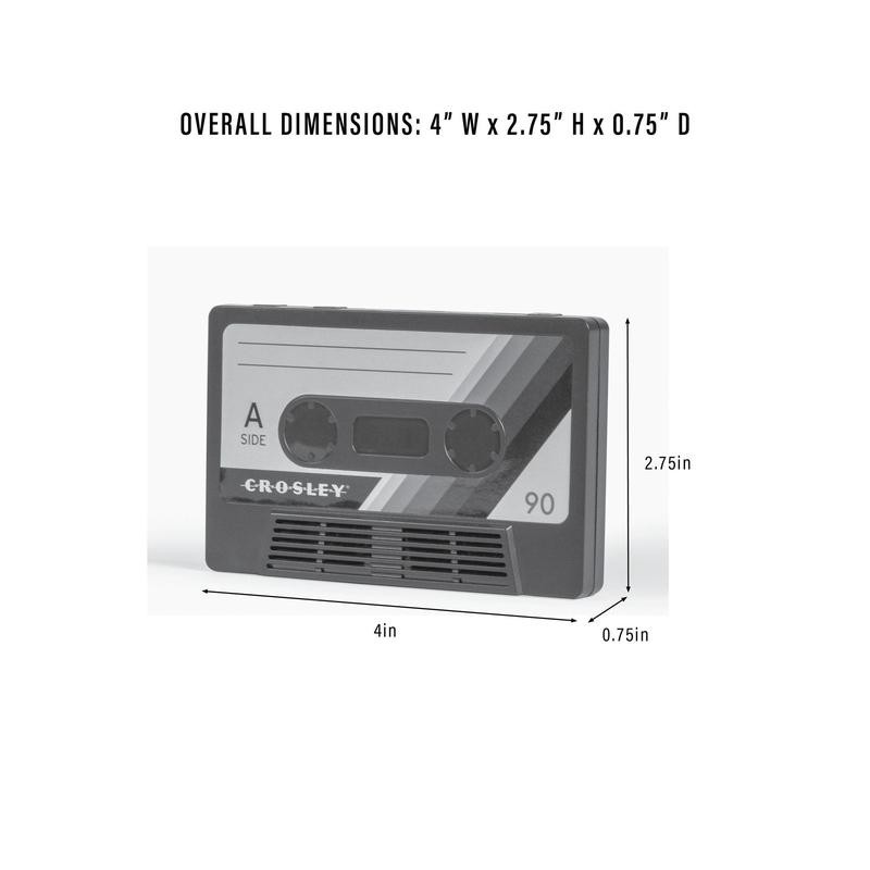 QVC Crosley Cassette Tape Portable BluetoothSpeaker - Color: Blue