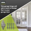Ideal Security Garage Door Hinge for Second and Third Panels,