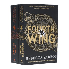 Fourth Wing + Iron falme by Rebecca - 2 Book Collection Set - The Empyrean Series