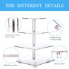 YestBuy 4 Tier Acrylic Cupcake Stand Afternoon Tea Cake Stand