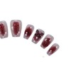 PN-019 Press-On Nails Lacquered 10 Pieces Reusable False Nails Rose
