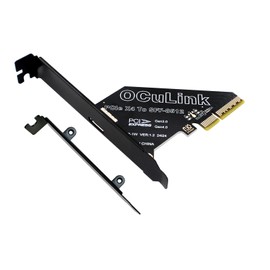 Sintech PCIe 4.0 x4 to Oculink,Oculink SFF-8611 to PCI-e Adapter Card with Low Profile Bracket for eGPU Dock Mimi Pc