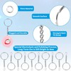 Paxcoo 50Pcs Keychains with Chain and 50 Pcs Jump Rings,