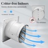 WiseWater 6 Inch Exhaust Fan, 353 CFM Extractor Fan with