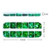 Mygitter Nail Art Green Glitter Sequin 3D St. Patrick's Nail
