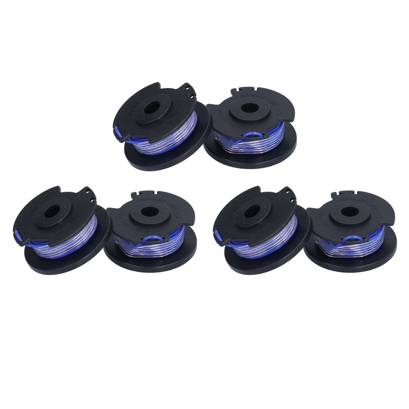 6PCS String Trimmer Replacement Spool Line for Ryobi 18/24/40V Weeder