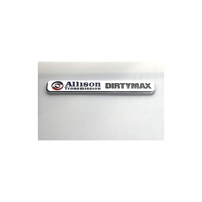 Pair Set Dirtymax Allison Transmission Emblems Badge Sticker Replacement For
