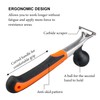 Premium Ergonomic Carbide Scraper,2-1/2",Scraper Tool for Removing Varnish, Paint, Glue,