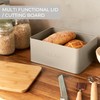 ZICOTO Beautiful Bread Box With Wooden Lid For Your Kitchen