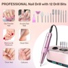 Professional Nail Drill 40000RPM,Electric Nail File for Acrylic and Gel