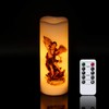 Wondise Flameless Flickering Devotional Prayer Candle with Remote and Timer,