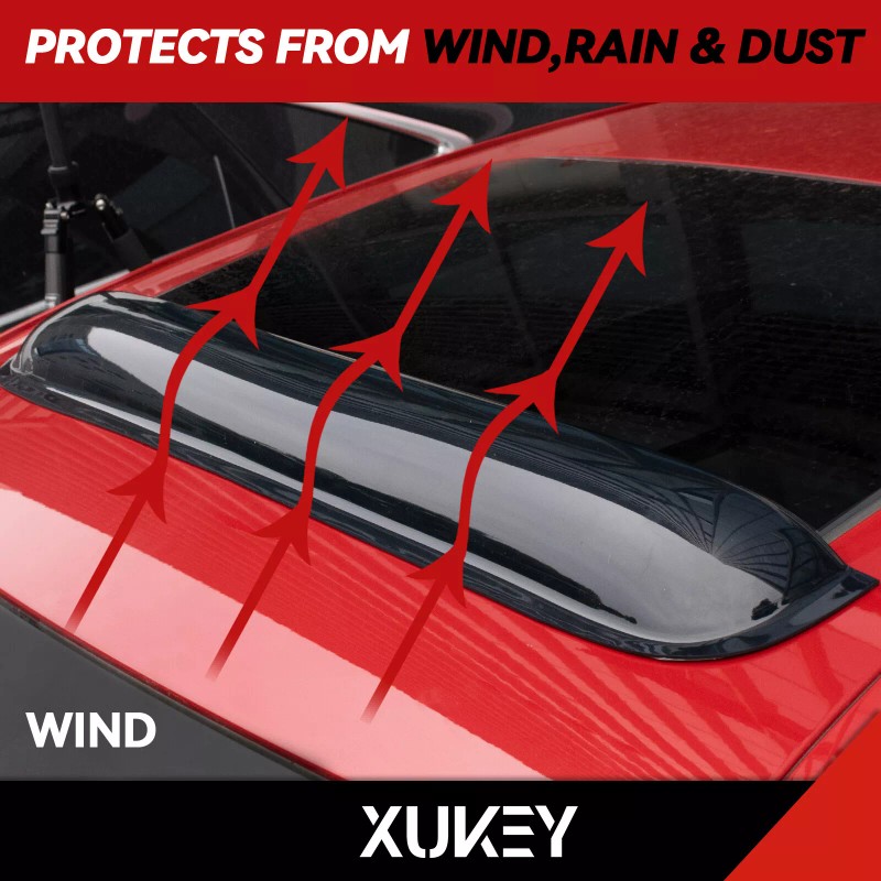 XUKEY Moonroof Visor Window Top Sunroof Wind Deflector Rain Guard