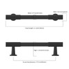 Coinkoly 10 Pack 3-3/4''(96mm) Matte Black Cabinet Handles Kitchen Black