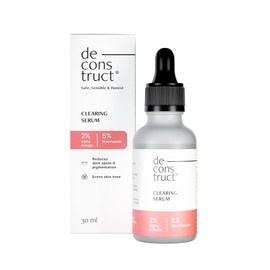 Deconstruct Clearing Serum 2% Alpha Arbutin + 5% Niacinamide | Anti - Pigmentation & Tanning Face Serum | Clears Dark Spots, Marks, Hyperpigmentation | For both Men & Women | 30ml