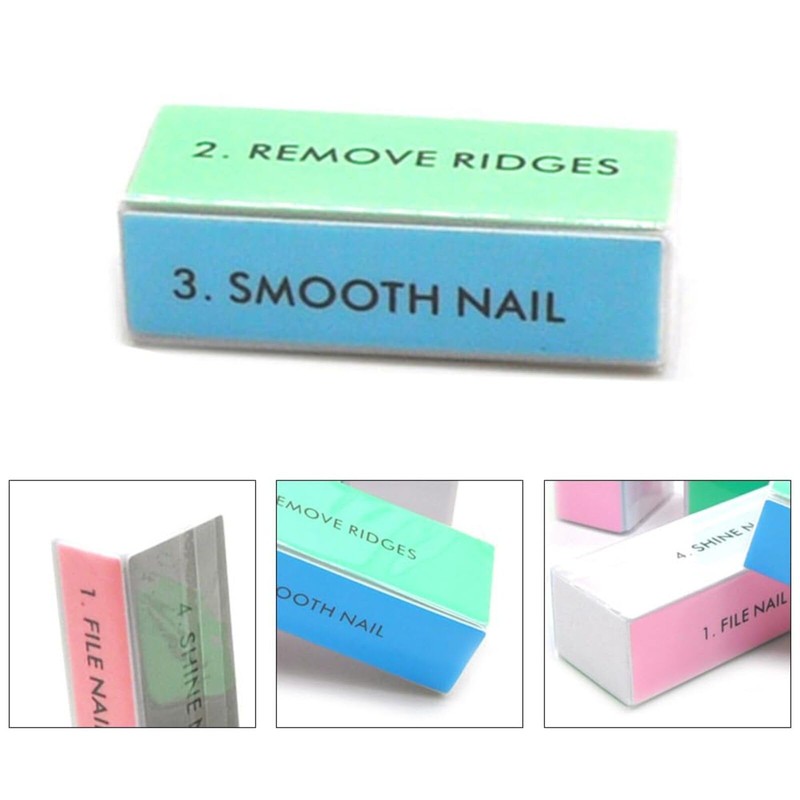 5 Pcs Nail Buffer Blocks 4 Way Nail Buffer Manicure