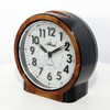 Alarm clock without ticking silent with light snooze quartz analogue