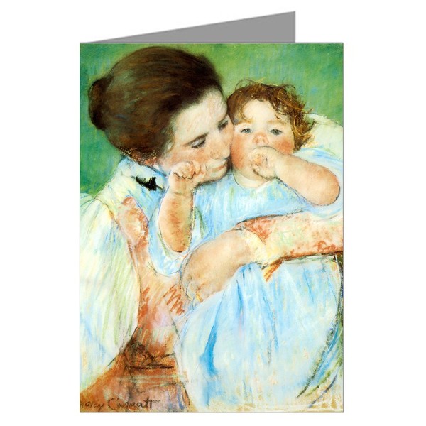 Celebrate Mothers with These 6 Vintage Greeting Cards of Mary Cassatt's Impressionist Painting Mother and Child 1887