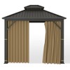 Gazebo Universal Replacement Privacy Curtain – Hugline 10' x 10'