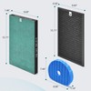 AMOYFILTER 2 Pcs True HEPA KC850U Replacement Filter Compatible with