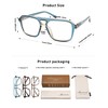AMOMOMA 3 Pack Trendy Aviator Reading Glasses for Women Men