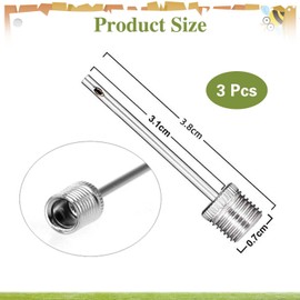 CWPFVQA Pack of 3 Ball Pump Inflator Needle, Side Hole Air Pump Needle, Sports Ball Hand Pump Needle, Inflator Pump Needle, Suitable for Basketball, Football, Volleyball, Rugby and More
