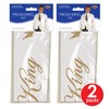Beistle Prom King Satin Sash 2 Piece, White/Gold