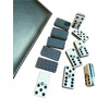 Domino Plata Profesional + CUBILETE Liso + Dados DE Poker
