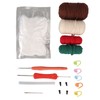 Hedgehogs Crochet Kit with Yarns Crochet Hook Stuffing DIY Learn